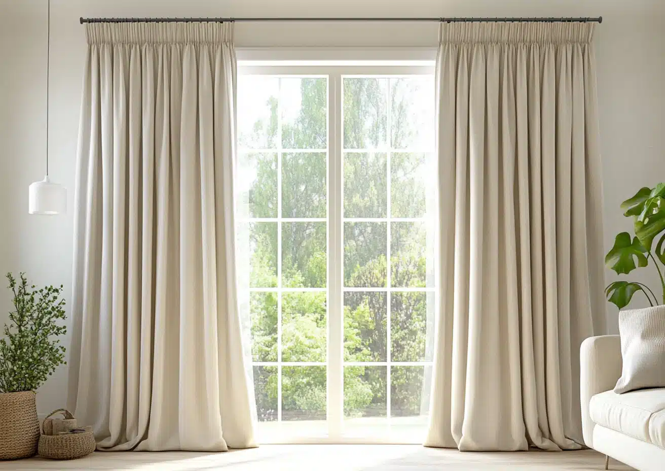 Informal curtain header